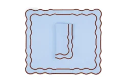 TriChi Design Place Settings & Linens|Tableau Linen Napkin and Placemat, Set of 4