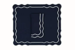 TriChi Design Place Settings & Linens|Tableau Linen Napkin and Placemat, Set of 4