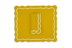 TriChi Design Place Settings & Linens|Tableau Linen Napkin and Placemat, Set of 4