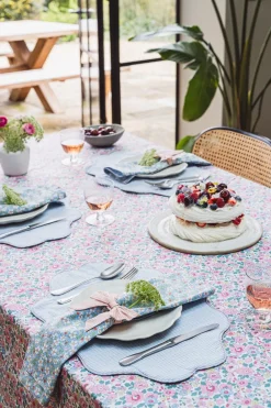 Coco & Wolf Place Settings & Linens|Tablecloth Made With Liberty Fabric in Betsy Candy Floss