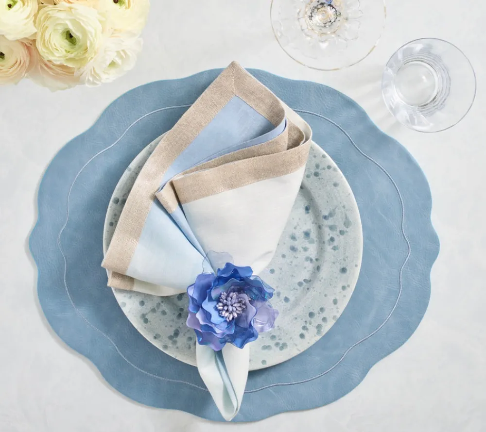 Kim Seybert Place Settings & Linens|Tailored Placemats in Periwinkle, Set of 4