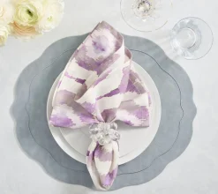 Kim Seybert Place Settings & Linens|Tailored Placemats in Steel Gray, Set of 4