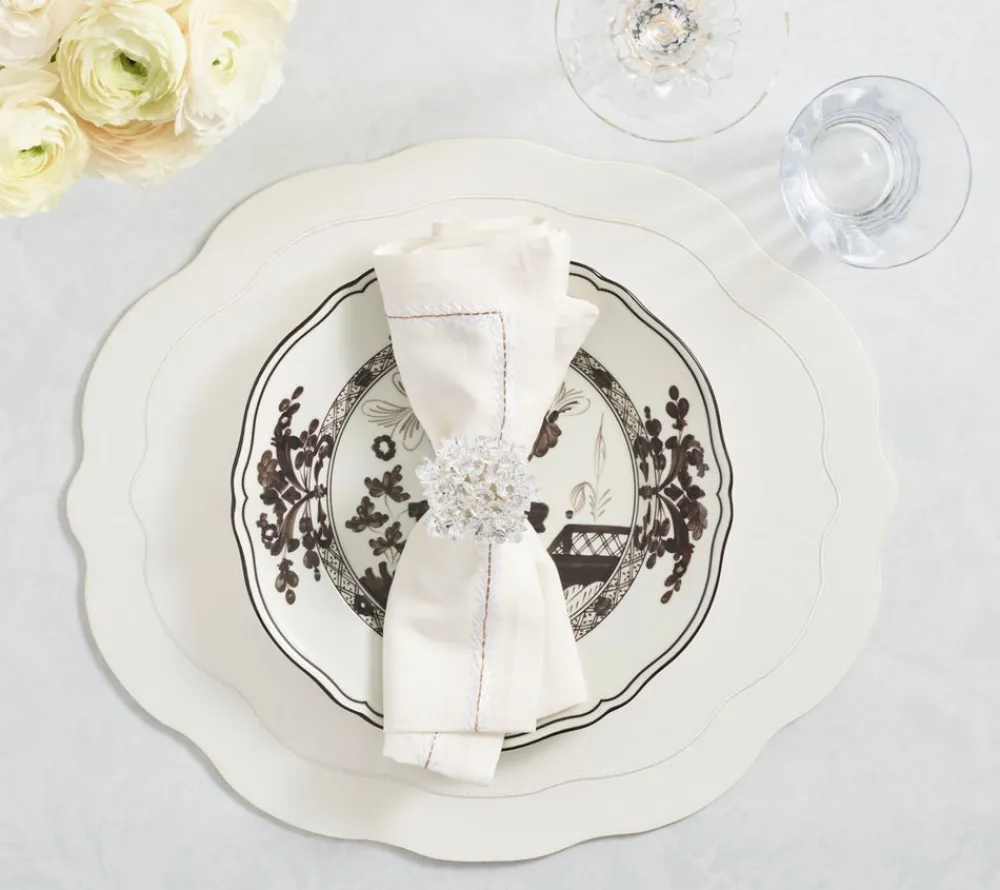 Kim Seybert Place Settings & Linens|Tailored Placemats in White, Set of 4