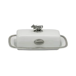 Salisbury Dinnerware|Talbot Manor Butter Dish with Cow