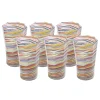 Craft Advisory Glassware|Tall Hand Blown Tumbler in Multi, Set of 6