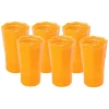 Craft Advisory Glassware|Tall Hand Blown Tumbler in Corn, Set of 6