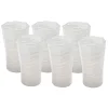 Craft Advisory Glassware|Tall Hand Blown Tumbler in Grey, Set of 6
