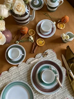 Molecot Dinnerware|Tangerine Dessert Plate In Cactus Green