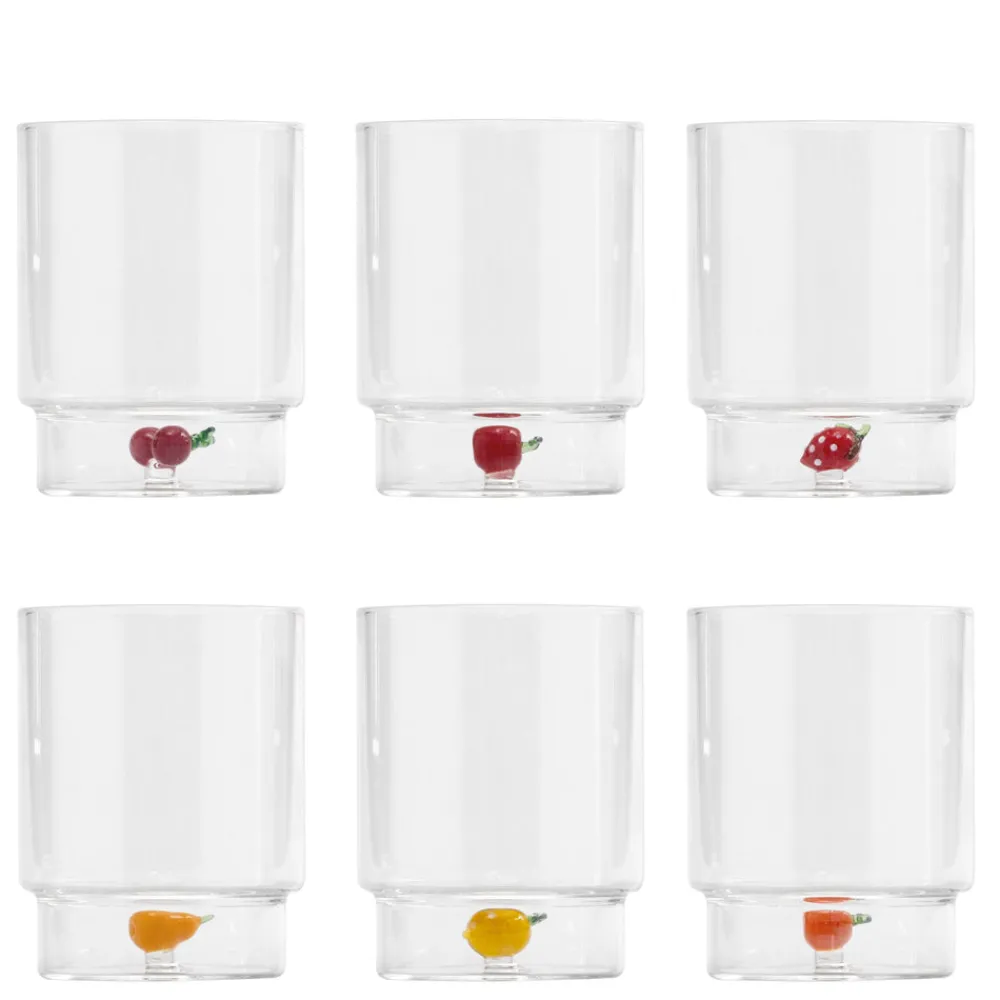 Zafferano Glassware|Teca Frutta Tumbler, Set of 6