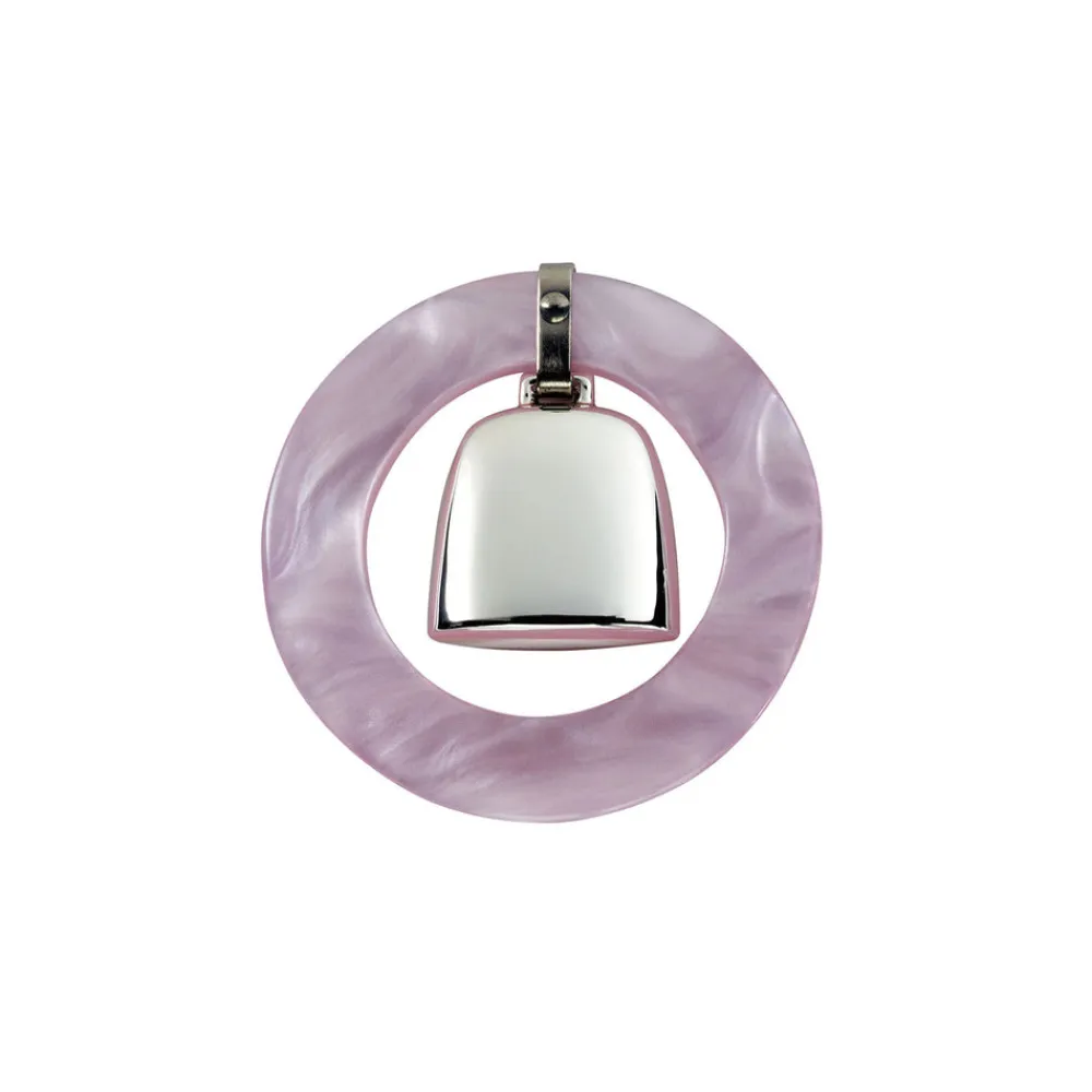 Salisbury Home|Monogram|Teething Ring & Rattle in Sterling Silver