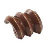 Kim Seybert Place Settings & Linens|Tendril Napkin Ring in Brown & Gold, Set of 4