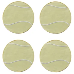 Chefanie Place Settings & Linens|Tennis Ball Cocktail Napkins, Set of 4