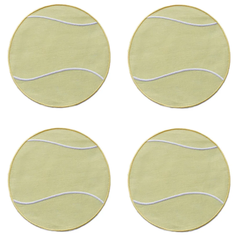 Chefanie Place Settings & Linens|Tennis Ball Cocktail Napkins, Set of 4