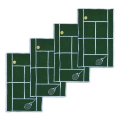 Chefanie Place Settings & Linens|Tennis Court Cocktail Napkins, Set of 4