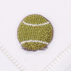 Henry Handwork Place Settings & Linens|Tennis Mixed Cocktail Napkin Set