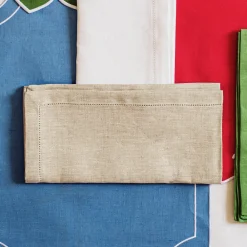 VIETRI Place Settings & Linens|Tessuti Ivory Napkins, Set of 4