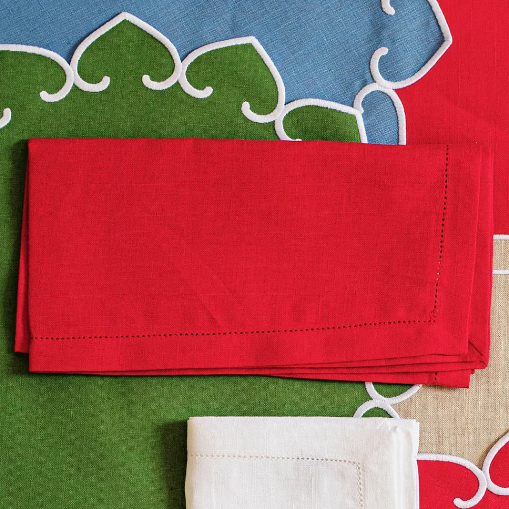 VIETRI Place Settings & Linens|Tessuti Ivory Napkins, Set of 4