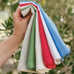 VIETRI Place Settings & Linens|Tessuti Ivory Napkins, Set of 4