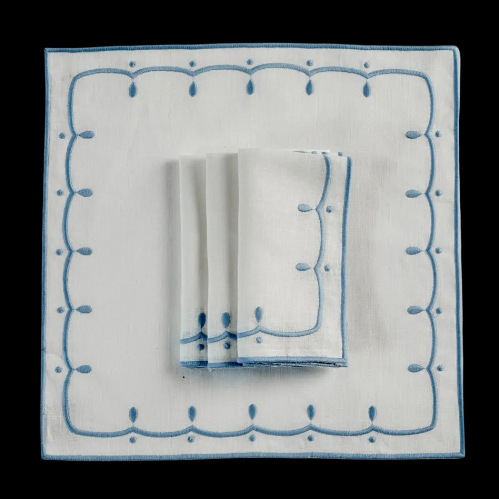 Maison Margaux Place Settings & Linens|The Bridget Bridal Linen Bundle with Matilda Tablecloth, Set of 4