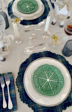 Loulou La Dune Place Settings & Linens|The Green Tartan Napkin