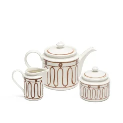 Themis Z Dinnerware|The Kyma Brown Tea Set