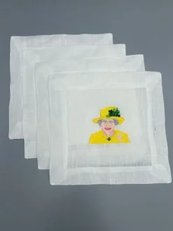 Lettermade Place Settings & Linens|The Queen Cocktail Napkins