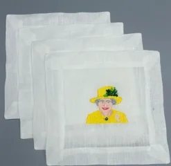 Lettermade Place Settings & Linens|The Queen Cocktail Napkins