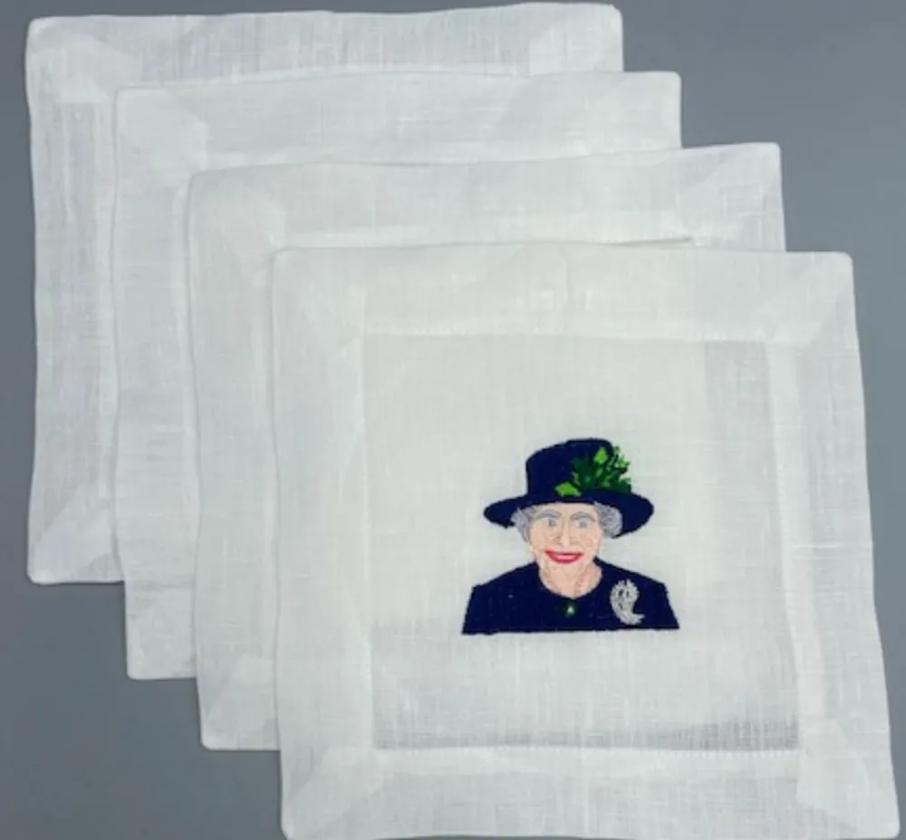 Lettermade Place Settings & Linens|The Queen Cocktail Napkins