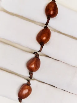 Hunting Season Place Settings & Linens|The Tagua Napkin Ring in Cognac, Set of 4