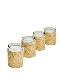 Hunting Season Candles|The Votives in Natural Fiber, Set of 4