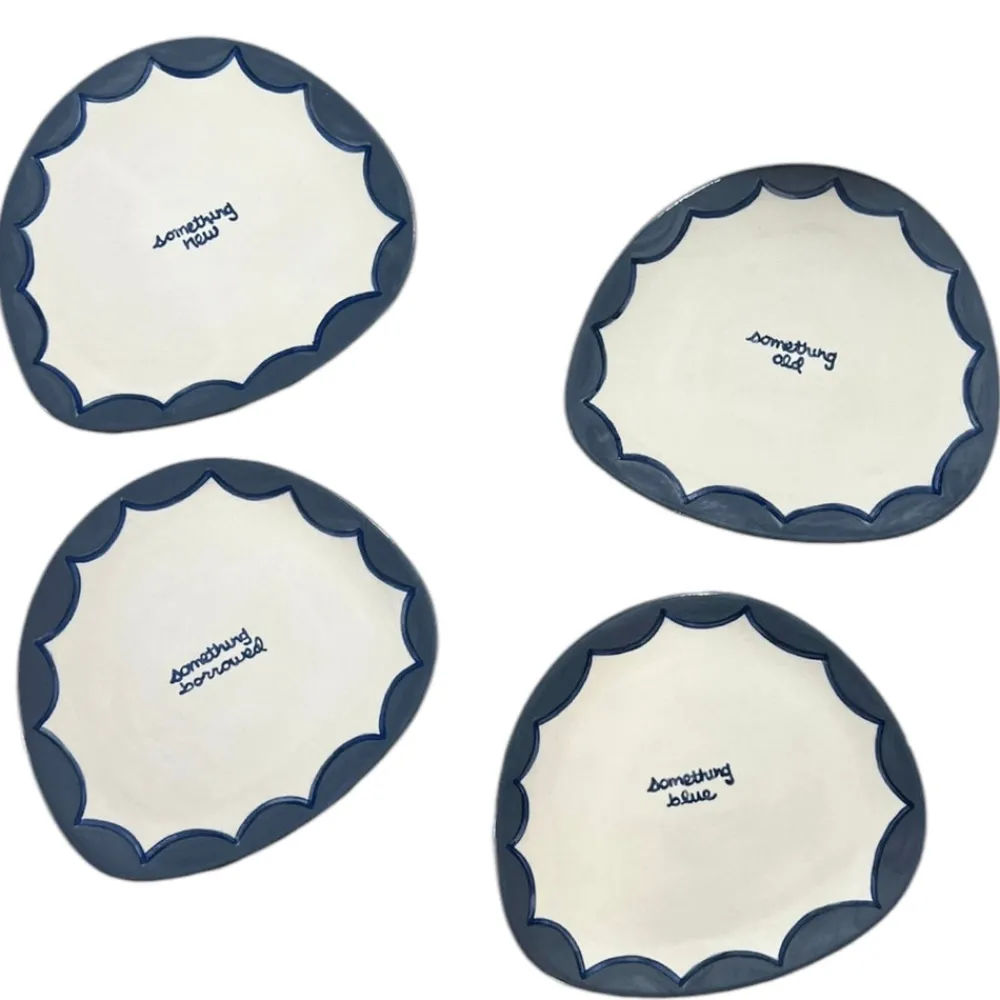 Caitlin Rounds Antiques Dinnerware|The Wedding Collection Dessert Plates, Set of 4