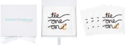 August Morgan Place Settings & Linens|Tie One On Cocktail Napkins, Set of 4