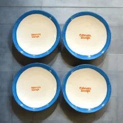 Caitlin Rounds Antiques Dinnerware|Tiny “Caviar Bumps” Plates, Set of 4