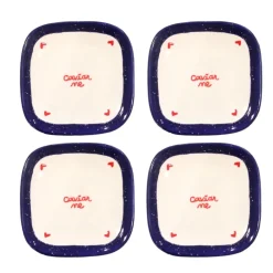 Caitlin Rounds Antiques Dinnerware|Tiny “Caviar Me” Plates, Set of 4