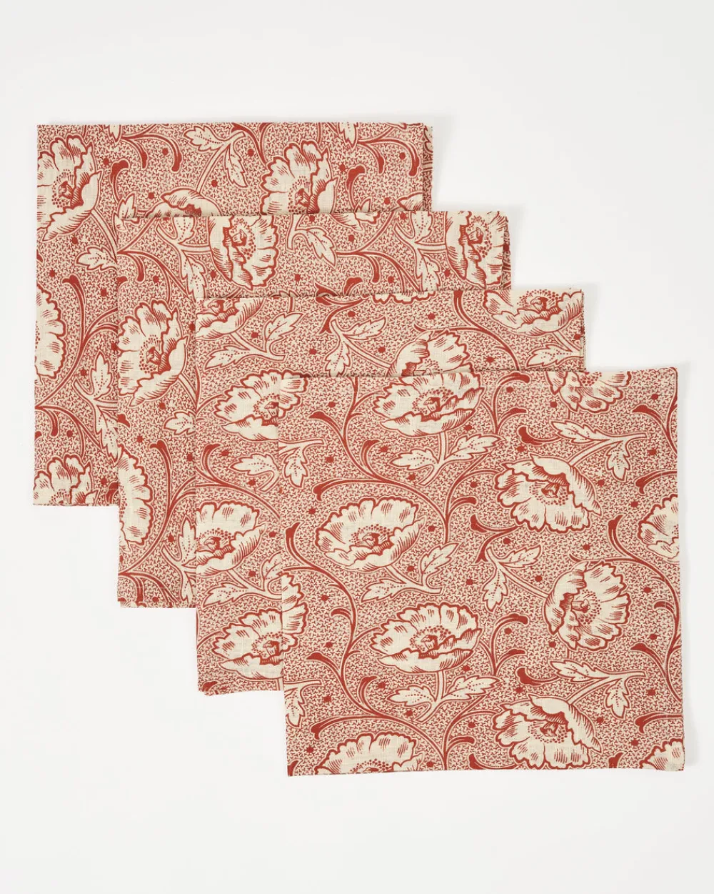 Cabana Place Settings & Linens|Toscana Red Napkins, Set of 4