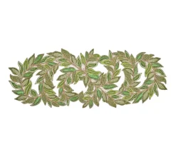 Kim Seybert Place Settings & Linens|Trellis Runner in Green & Gold