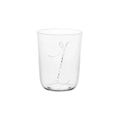 Lobmeyr Glassware|TS4GR Water Tumbler with Pearl Monogram