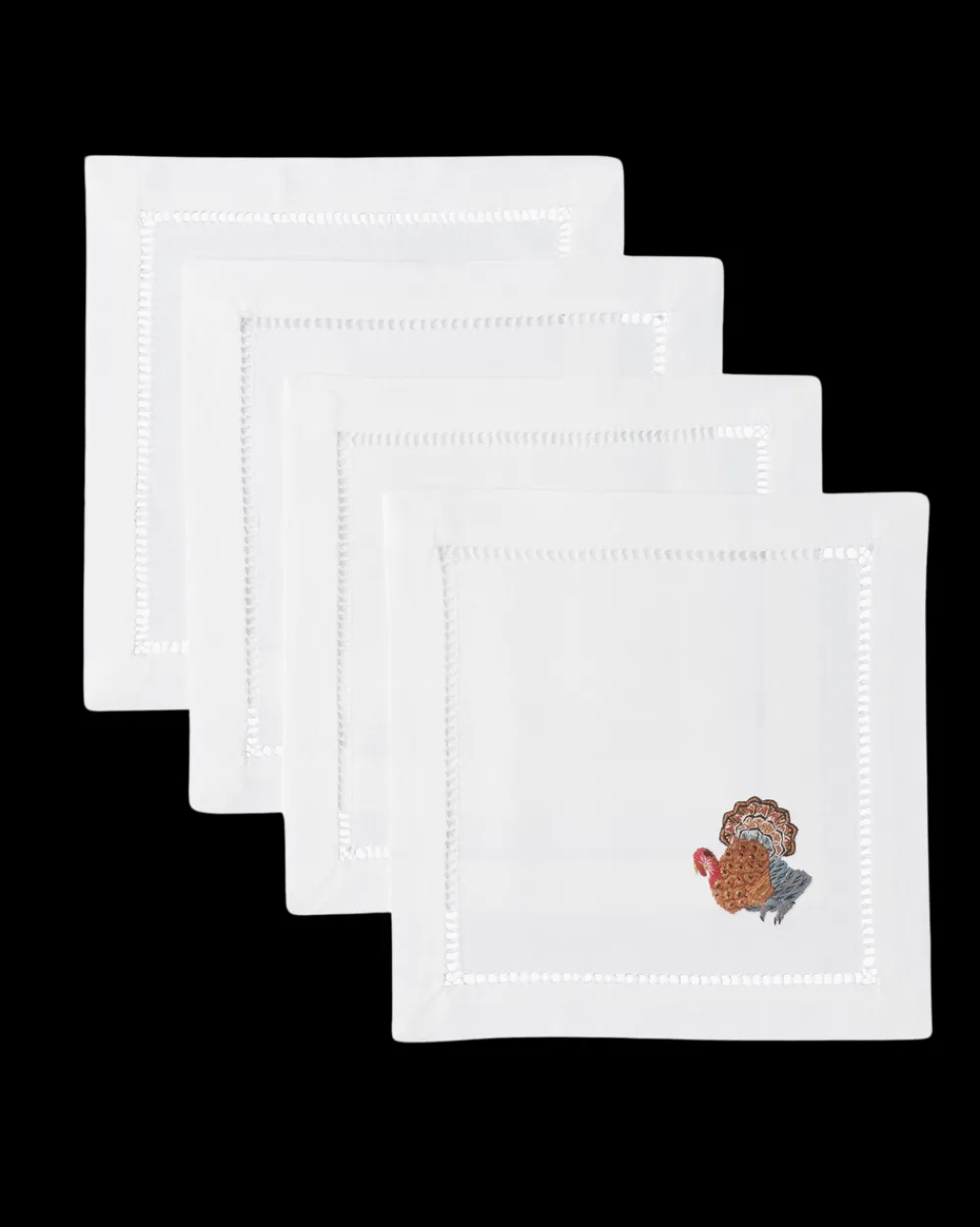 Henry Handwork Place Settings & Linens|Turkey Gold Cocktail Napkin Set