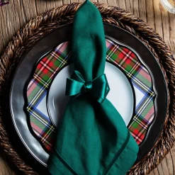 Juliska Place Settings & Linens|Tuxedo Evergreen Napkin Ring