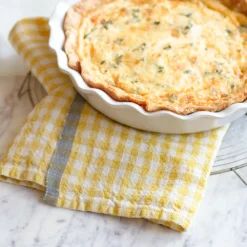 Caravan Place Settings & Linens|Two-Tone Gingham Towels in Natural & Aqua, Set of 2