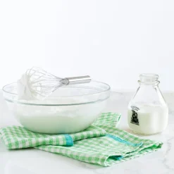 Caravan Place Settings & Linens|Two-Tone Gingham Towels in Natural & Aqua, Set of 2