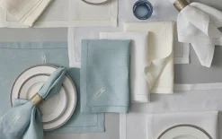 Matouk Place Settings & Linens|Valentina Hemstitch Cocktail Napkins, Set of 4