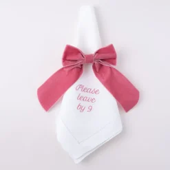 No Reservations Place Settings & Linens|Velvet Napkin Bow