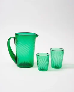 Cabana Glassware|Venezia Wine Glass, Green