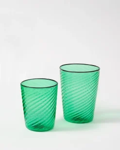 Cabana Glassware|Venezia Wine Glass, Green