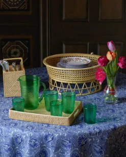 Cabana Glassware|Venezia Wine Glass, Green