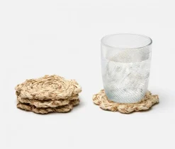 Maison Maison Design Wicker|Place Settings & Linens|Vera Bleached Flower Coasters