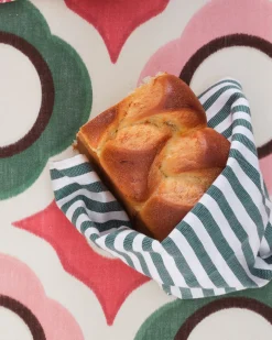 Cabana Place Settings & Linens|Vera Stripe Napkins in Green Set of 2