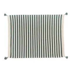 Cabana Place Settings & Linens|Vera Stripe Placemat in Green