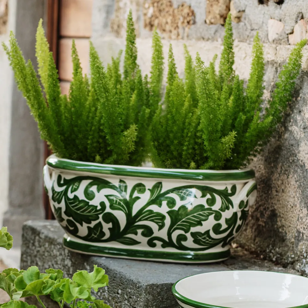 VIETRI Outdoor|Dinnerware|Verde Garden Oval Planter